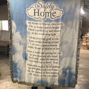 Dicksons Safely Home 52 x 68 All Cotton Tapestry Throw Blanket